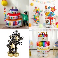 Giant Happy Birthday Cake Balloon Party Giant Foil Balloon Air Birthday Gift UK