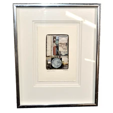 Roderick Slater "Full Moon" Mixed Media Collage