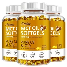 120pcs MCT Oil 3000mg - For Skin Care, Weight Loss, Immune and Brain Support