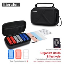 60 Slots Memory SD Card Case Storage Box Transparent Holder for SDHC SDXC SDUC
