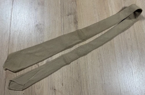 Original WW2 US Army Officer's Khaki Cotton Uniform Neck Tie Military Dress