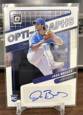 JAKE BRENTZ AUTOGRAPH ROOKIE 2022 DONRUSS OPTIC OPTI-GRAPHS #OG-JB  ROYALS