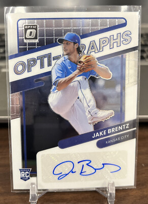 JAKE BRENTZ AUTOGRAPH ROOKIE 2022 DONRUSS OPTIC OPTI-GRAPHS #OG-JB  ROYALS