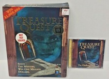 Treasure Quest: The Challenge CD-ROM Game Windows PC Mint Disc Big Box Complete