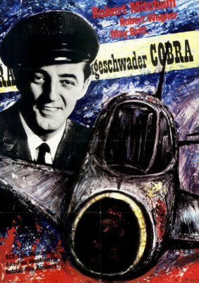 Kampfgeschwader Cobra ORIGINAL A1 Kinoplakat Robert Mitchum / Robert Wagner