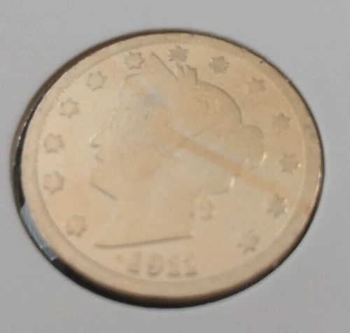 1911 24k Gold Plated Liberty Nickel US Coin Collection Collectible Cents Lot:27