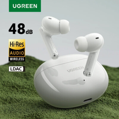 UGREEN T6s ANC Wireless Bluetooth 5.4 Earbuds 48dB TWS Hi-Res Audio Earphones