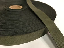 5 YARDS OF 1" Inch MilSpec Webbing Binding MIL-PRF-5038J Grosgrain RANGER GREEN