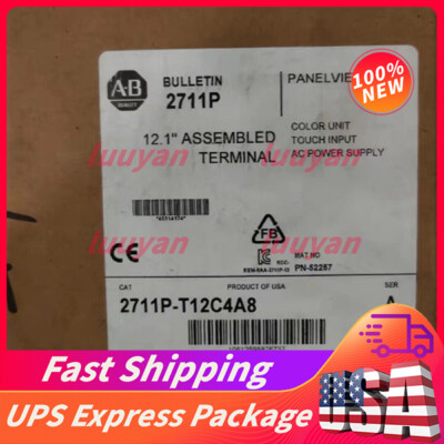 NEW Allen Bradley 2711P-T12C4A8 Film HMI PanelView Plus 6 1250 Touch Color 12.1