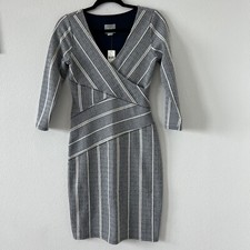 Maeve Stripe 3/4 Sleeve Dress Size XS Above Knee V-neck Wrapped