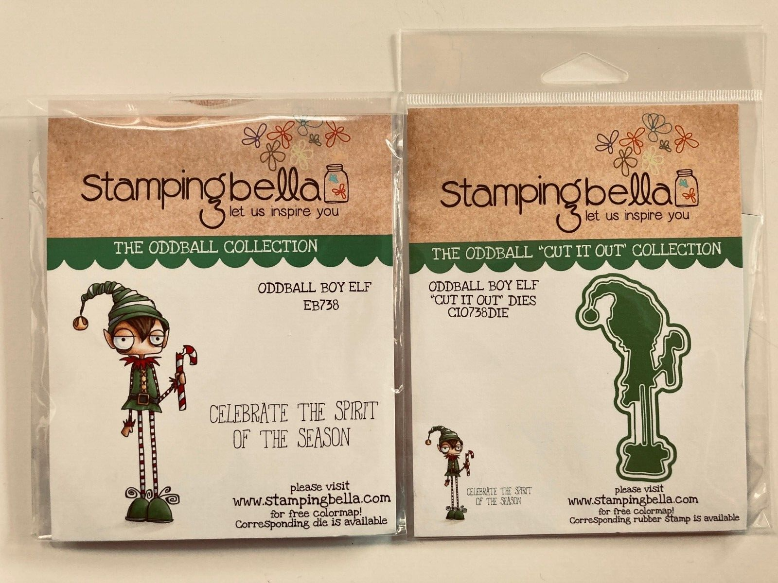 Stamping Bella Cling Rubber Stamp and Die ODDBALL Boy Elf set eb738 | eBay