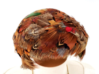 Vintage Pheasant Feathered Hat 20s - 30s Art Deco Style Flapper Hat s-l1200.jpg main image 4