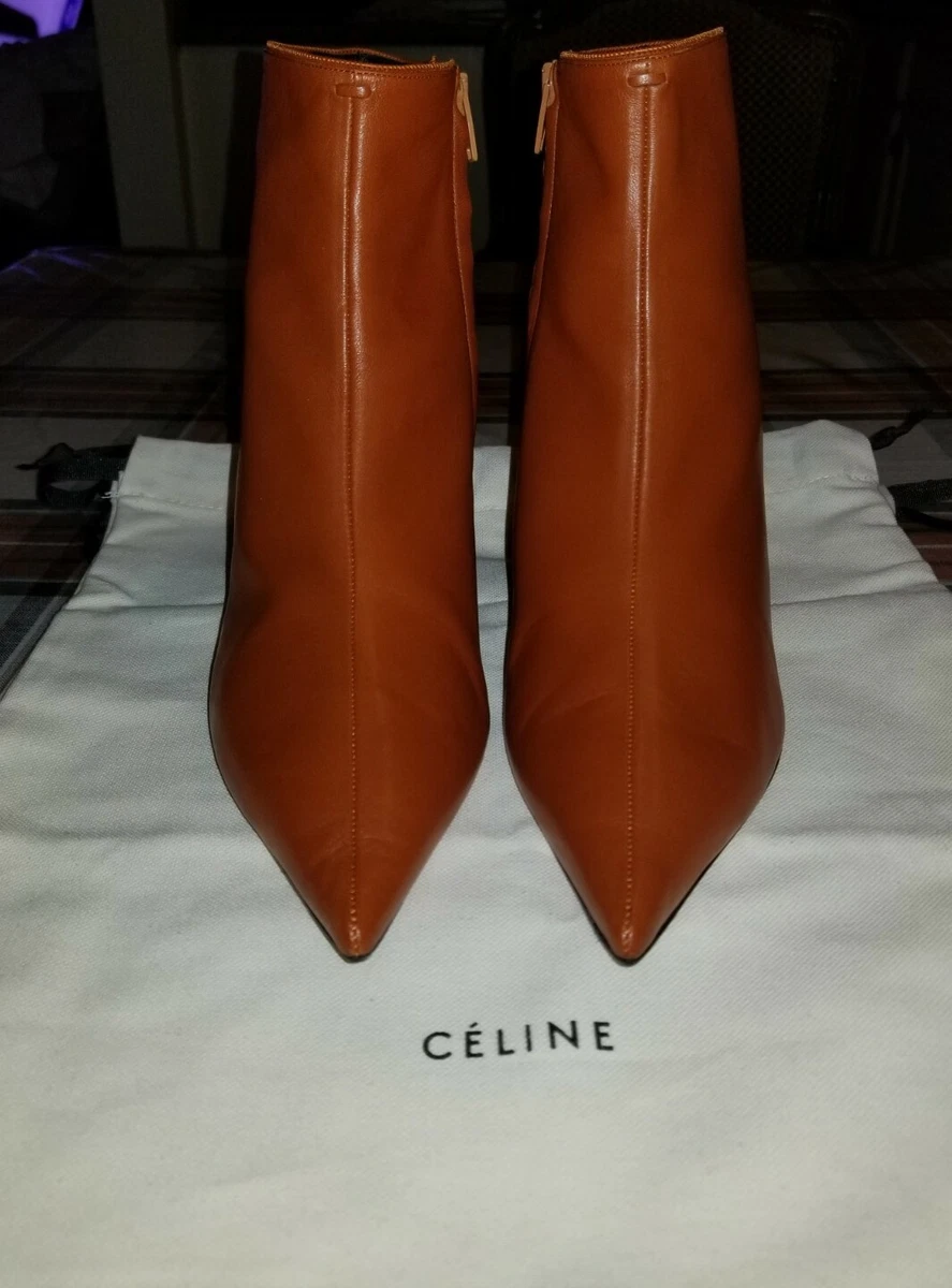 Rust colored top ankle boots