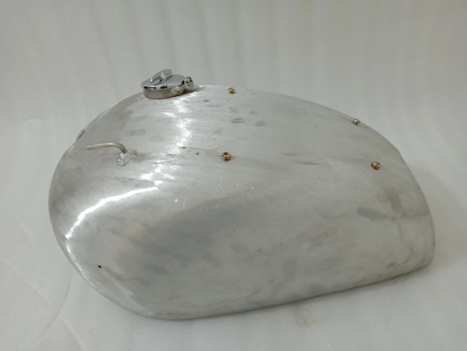 Fit For Triumph 5T Speed Twin Unpolished Aluminium Petrol Tank + Fuel Cap — 第 2/4 张图片