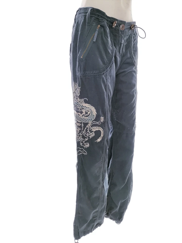 Cherokee  T. 10 (38) Turquesa Pantalones Casuales Algodón 100% - Imagen 2 de 4