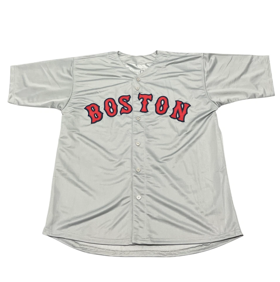 Camiseta deportiva personalizada firmada por Koji Uehara de los Medias Rojas de Boston con Kanji Beckett con certificado de autenticidad BAS Foto 3 de 3