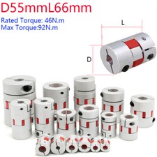 D55mm L66mm Broe 10/11/12-28MM CNC Flexible Plum Coupling Shaft Coupler Connect