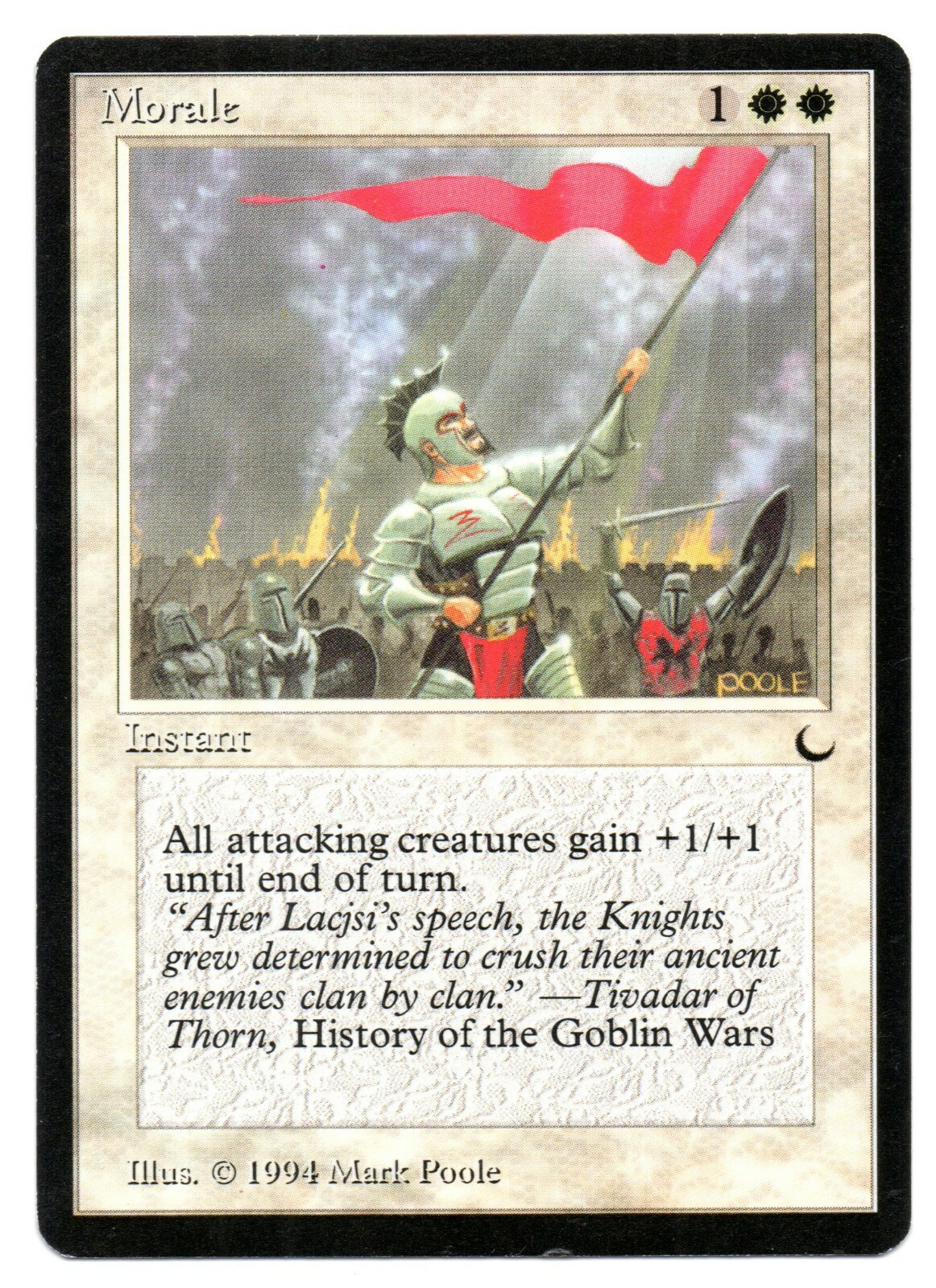 MORALE - THE DARK 1994 MAGIC THE GATHERING MTG