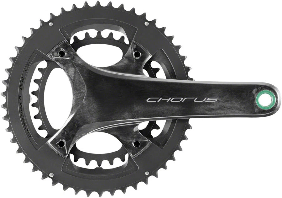 Pedivella Campagnolo Record Carbon 10v &ndash; Braccio 177.5 Mm &ndash; Doppia Corona 135 Mm BCD &ndash; Nera
