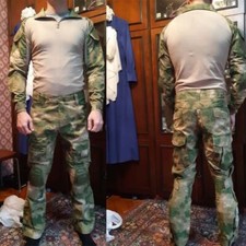 Uniforme táctico combate airsoft paintball caza militar traje camisa pantalones almohadillas
