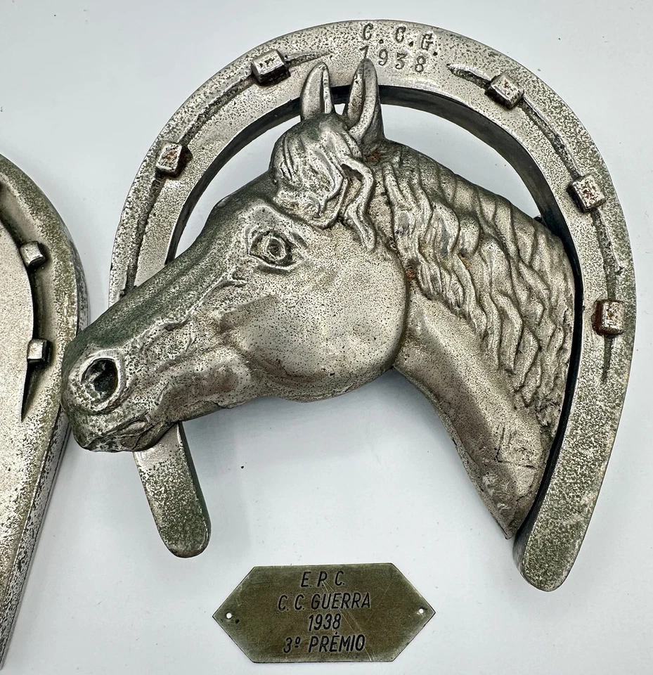 1935/38 C.C. Placas ecuestres de pura sangre de carreras de caballos Guerra NECESITA MONTAJE Foto 3 de 4