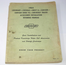 1964 CHEVROLET ACCESSORIES INSTALLATION SHOP MANUAL / ORIG. BOOK CAR VETTE TRUCK