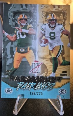 Jordan Love Josh Jacobs 2025 Topps Paramount Pairings PP-20 128/225 Packers