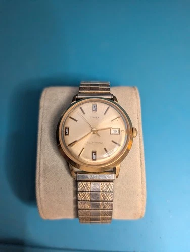 Vintage Timex Self-Wind Watch 41443270 Needs Work.