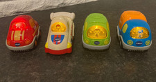 Vtech Go Go Smart Wheels Car Truck Van Race Car 4 vehicles w sounds lights WORK