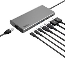 Belkin - Connect Universal USB-C 8-in-1 Dual Display Core Hub Compatible with...