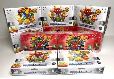 4 BOXES - POKEMON PIKACHU COSPLAY 2 HEROES & VILLAINS Cards 120 Sealed Pack