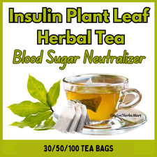 Insulin Plant Leaf Tea Bags Costus Igneus Natural Diabetic Herbal Organic Powder