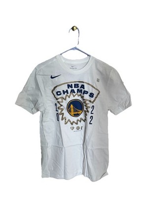 Nike NBA GSW Golden State Warriors 2022 Finals Champs White T-Shirt Mens M