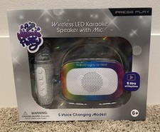 Brand New Karaoke Party Wireless LED karaoke Speaker With Mic NIB SEALED