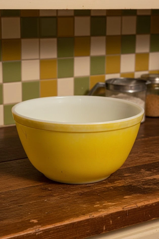 Pyrex, Yellow, No. 402 Mixing Bowl, 1 1/2 Quart