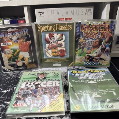   Commodore 64 - 5x Spiele Konvolut - Sportspiele - siehe Beschreibung