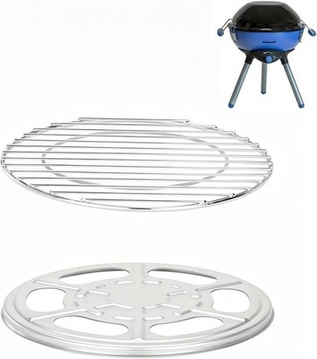 WELL GRILL Edelstahl Grillrost & Hitzereflektor für Campingaz Party Grill 400CV 