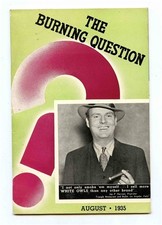 The Burning Question August 1935 General Cigar Booklet White Owls