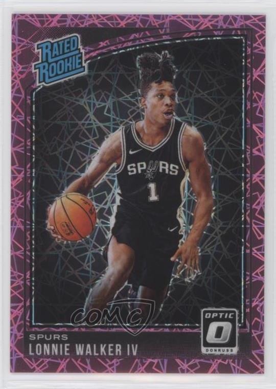 2018 Donruss Optic Rated Pink Velocity Prizm /79 Lonnie Walker IV #174 Rookie RC