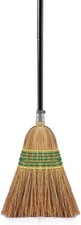 Heavy-Duty Corn Broom Commercial Indoor Outdoor Broom 59.8 inch Tall Courtyard