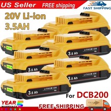1/6X For DeWalt 20V 20Volt Max XR 3.5AH Lithium Ion Battery DCB182 DCB200 DCB208