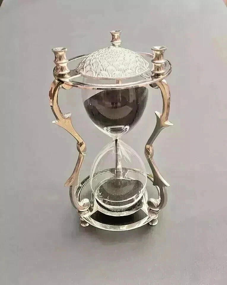 Sand Timer Hourglass Brass Nautical Maritime Hour Glass Vintage Sand Clock Gift
Opens in a new windo