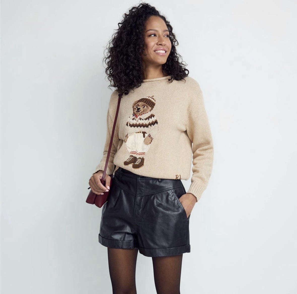 Polo Ralph Lauren Cotton Roll Neck Polo Bear Sweater Womens Size XL NWT thumbnail 2