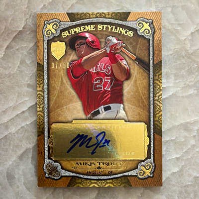 Topps 2013 Supreme Stylings Autographs Mike Trout #SS-MTT Auto /50 Angels