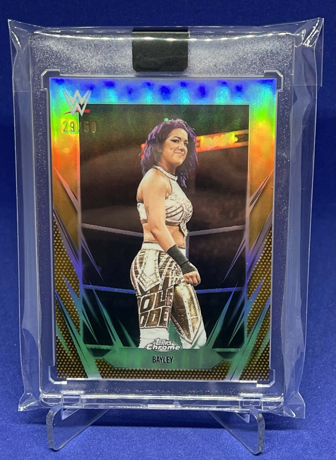 Bayley 2026 Topps Chrome WWE #19 Gold Refractor /50