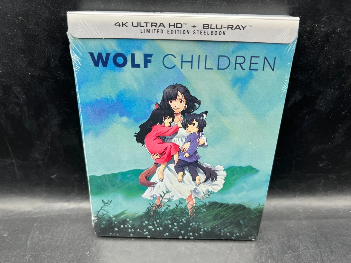 Wolf Children 4K Ultra HD + Blu-ray Limited Edition SteelBook NEW