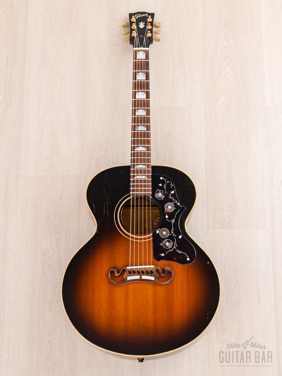 1992 Gibson J-200 Junior Jumbo Acoustic Guitar Vintage Sunburst w