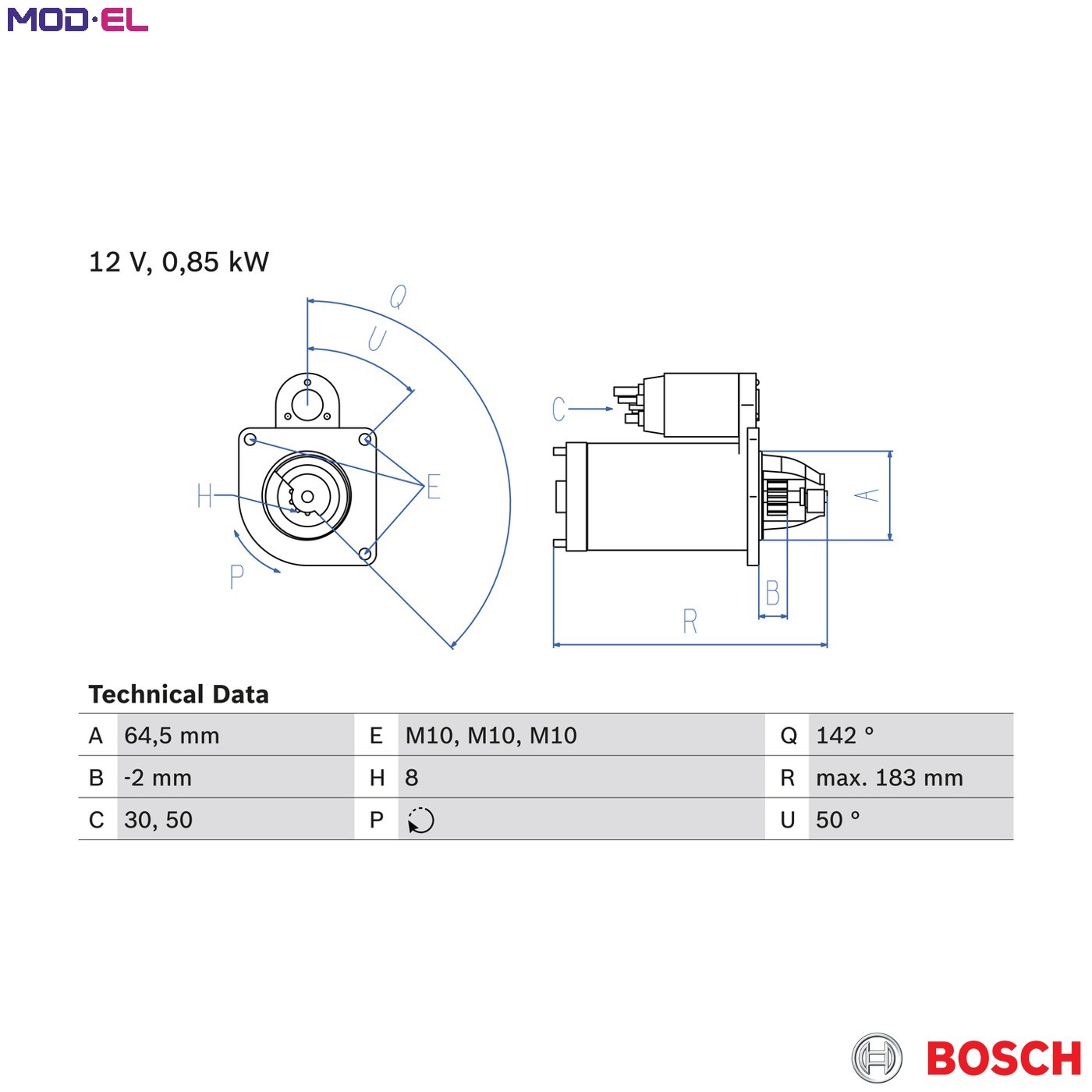 Starter Motor fits RENAULT MEGANE 1.4 1.6 1998 on Bosch 233001105R 7711135335 - Image 21