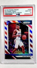 2018 Panini Prizm Red White Blue RWB Prizms #209 Allonzo Trier RC Rookie PSA 10