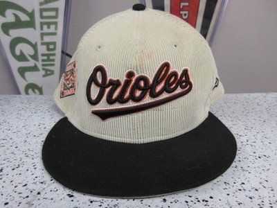 Baltimore Orioles MLB NE Cooperstown 25th Anniv. Side Patch Fitted Hat Corduory